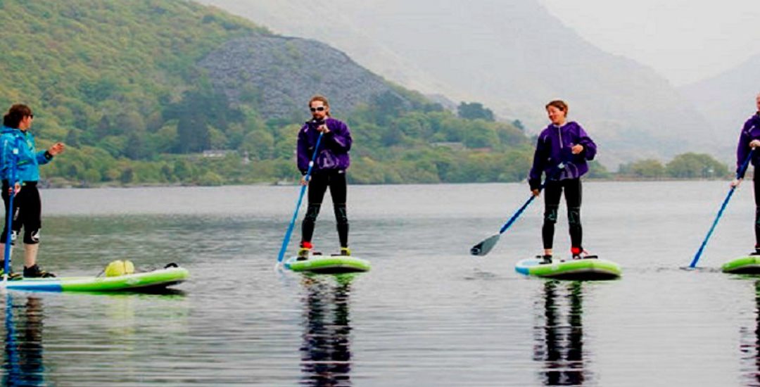 paddle boarding