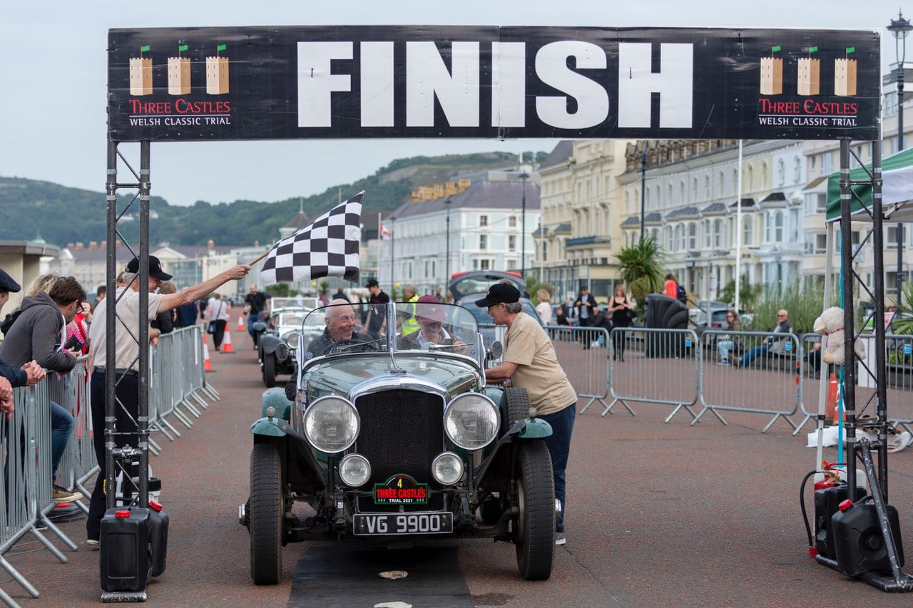 Three Castles Car Rally Finish of Three Castles Car Rally