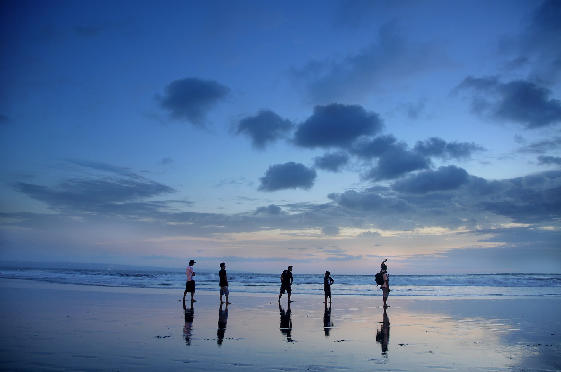 family beach