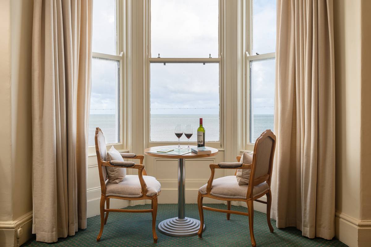 room with a sea view in llandudno
