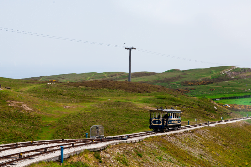 Tram riding up the Great Orme, Llandudno