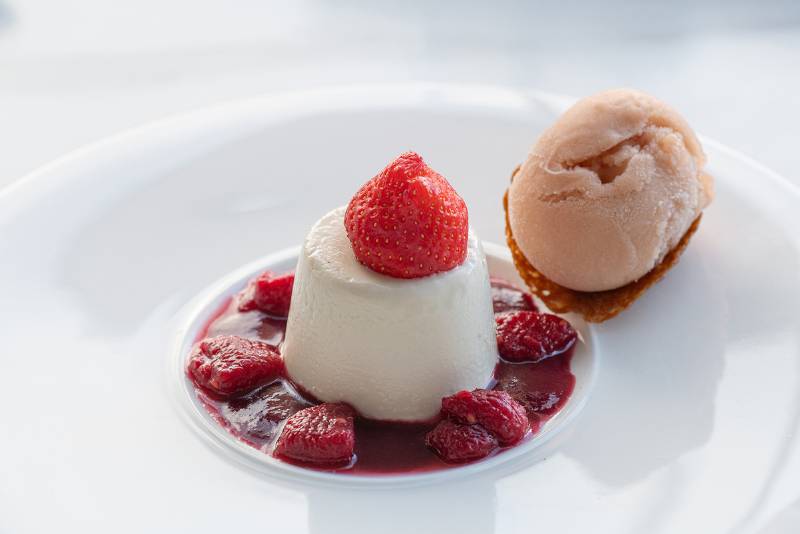 Welsh Honey & Chambord Panna Cotta Chantrey's Restaurant Llandudno Welsh Honey & Chambord Panna Cotta