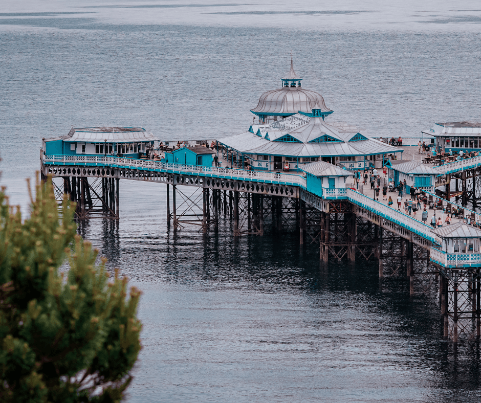 llandudno pier in north wales